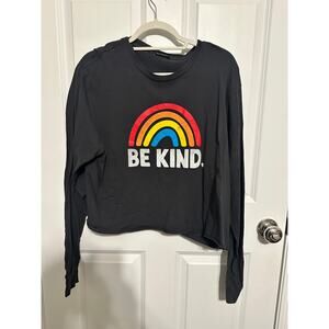 Zutter BE KIND Women's Long-Sleeved Cropped T-Shirt Large